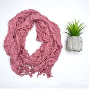 MAUVE Blush Pink Fringe Scarf - Bundle & Save!